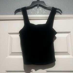 American Eagle Outfitters Black Ribbed Tank Top